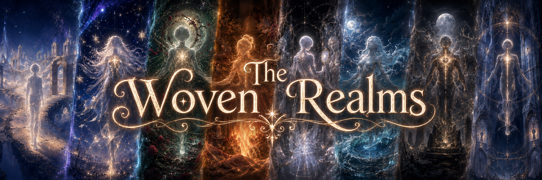 The Woven Realms banner art